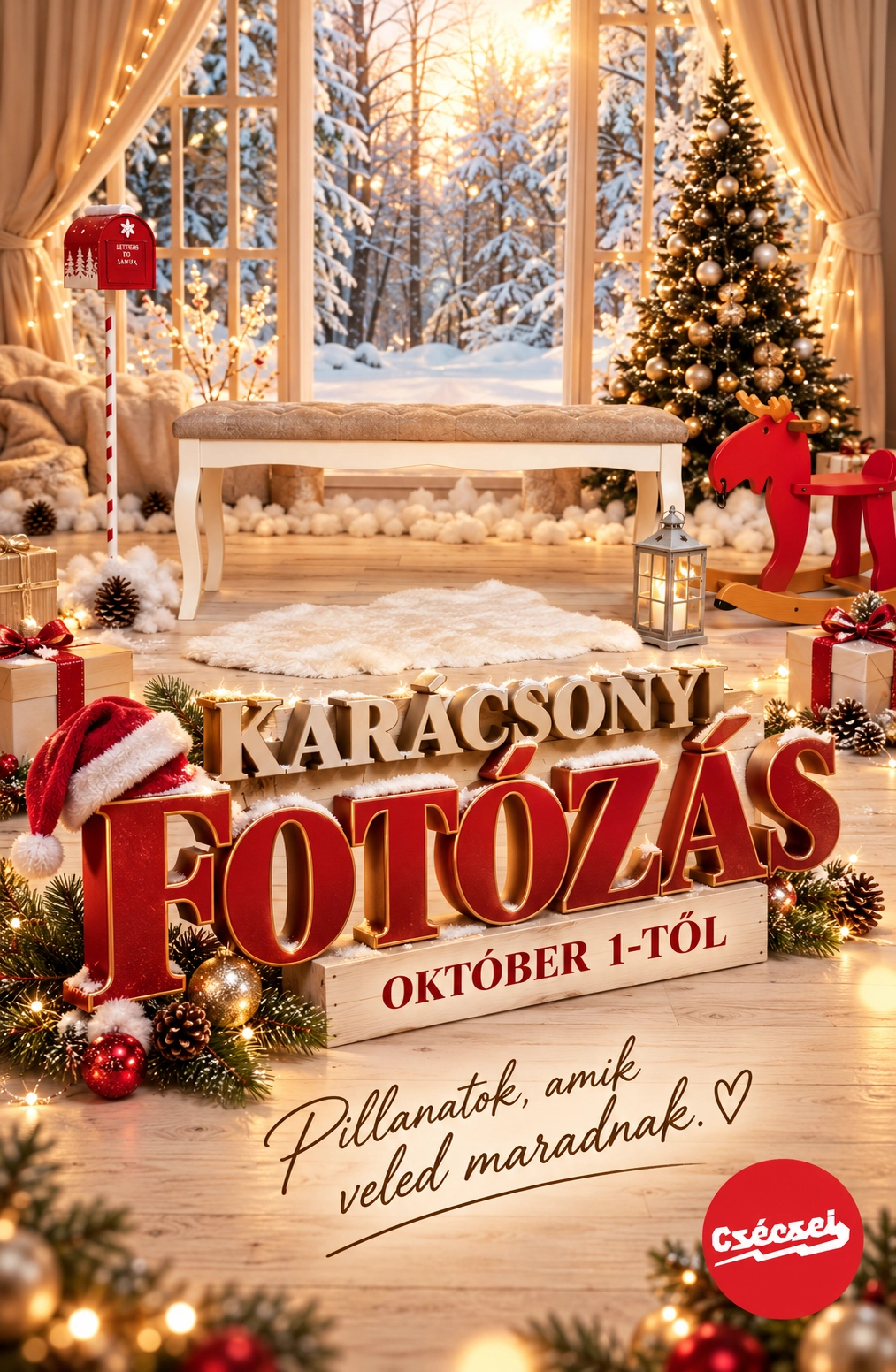 Karácsonyi családi fotózás